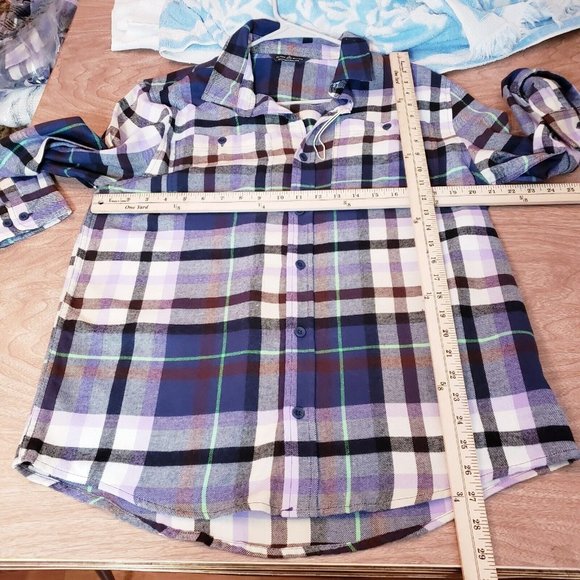 Alpine Design Button Down Flannel Shirt Medium Multicolor Plaid - Picture 14 of 15